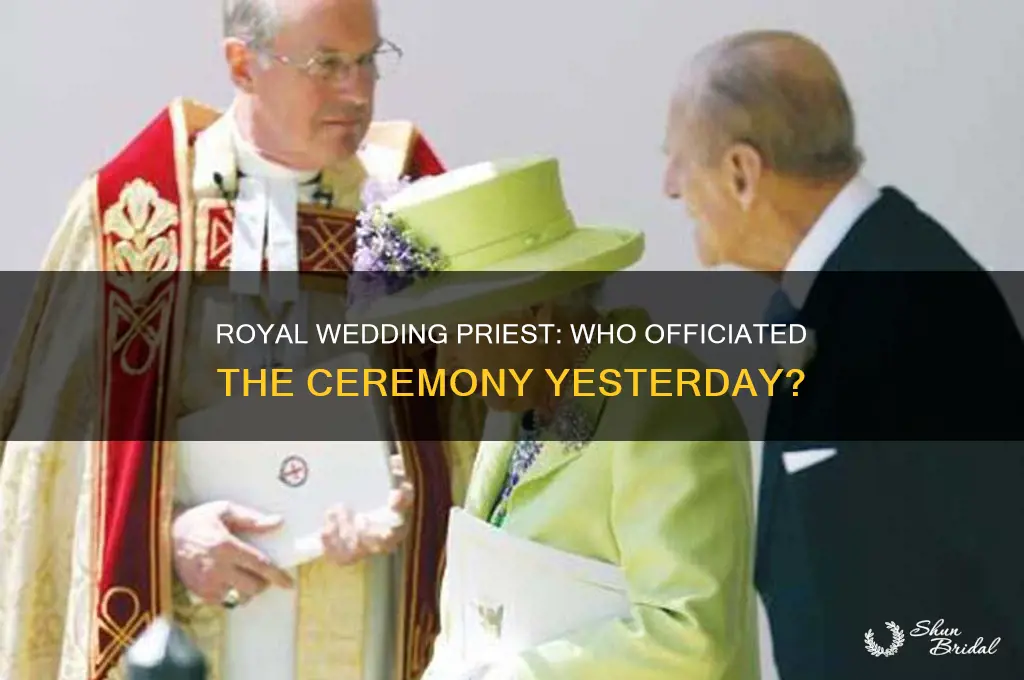 what priest was at the royal wedding yesterday