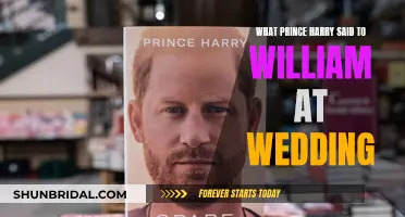 Harry's Wedding Words to William