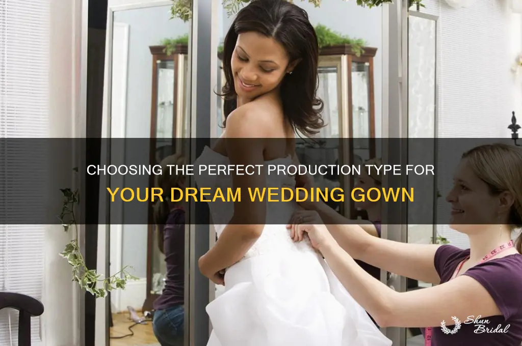 what production type would are wedding gown