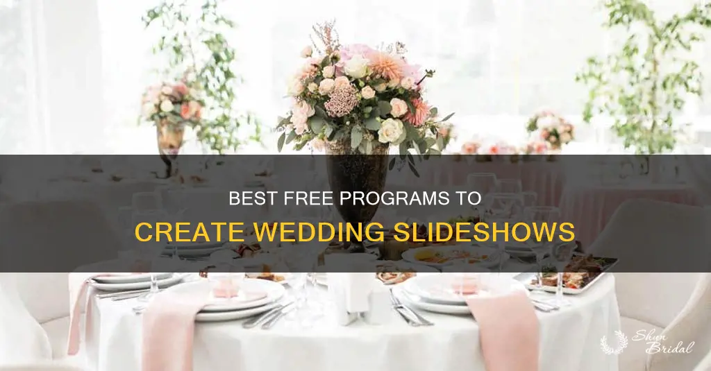 what program to use to make a wedding slideshow free