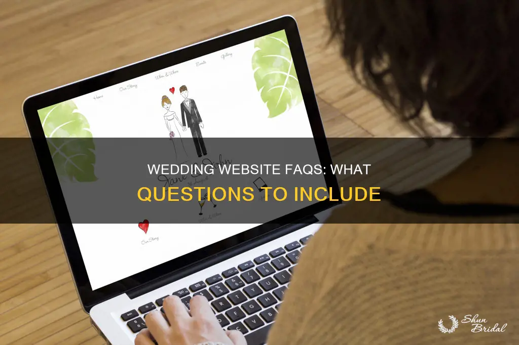 what q and a to put on wedding website
