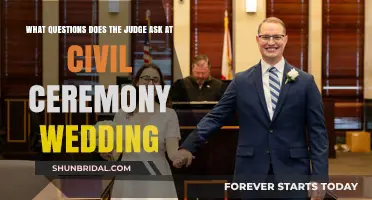 Judge's Questions at Your Civil Ceremony Wedding: What to Expect