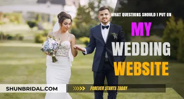 Essential Queries for Your Wedding Website