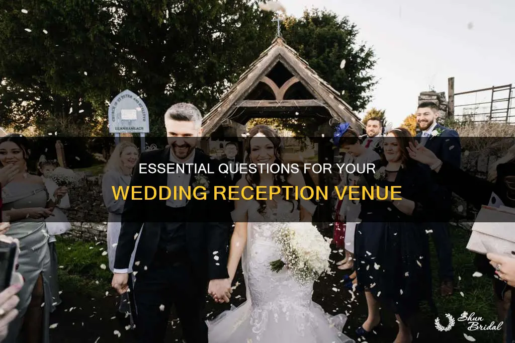 what questions should you ask a wedding reception venue