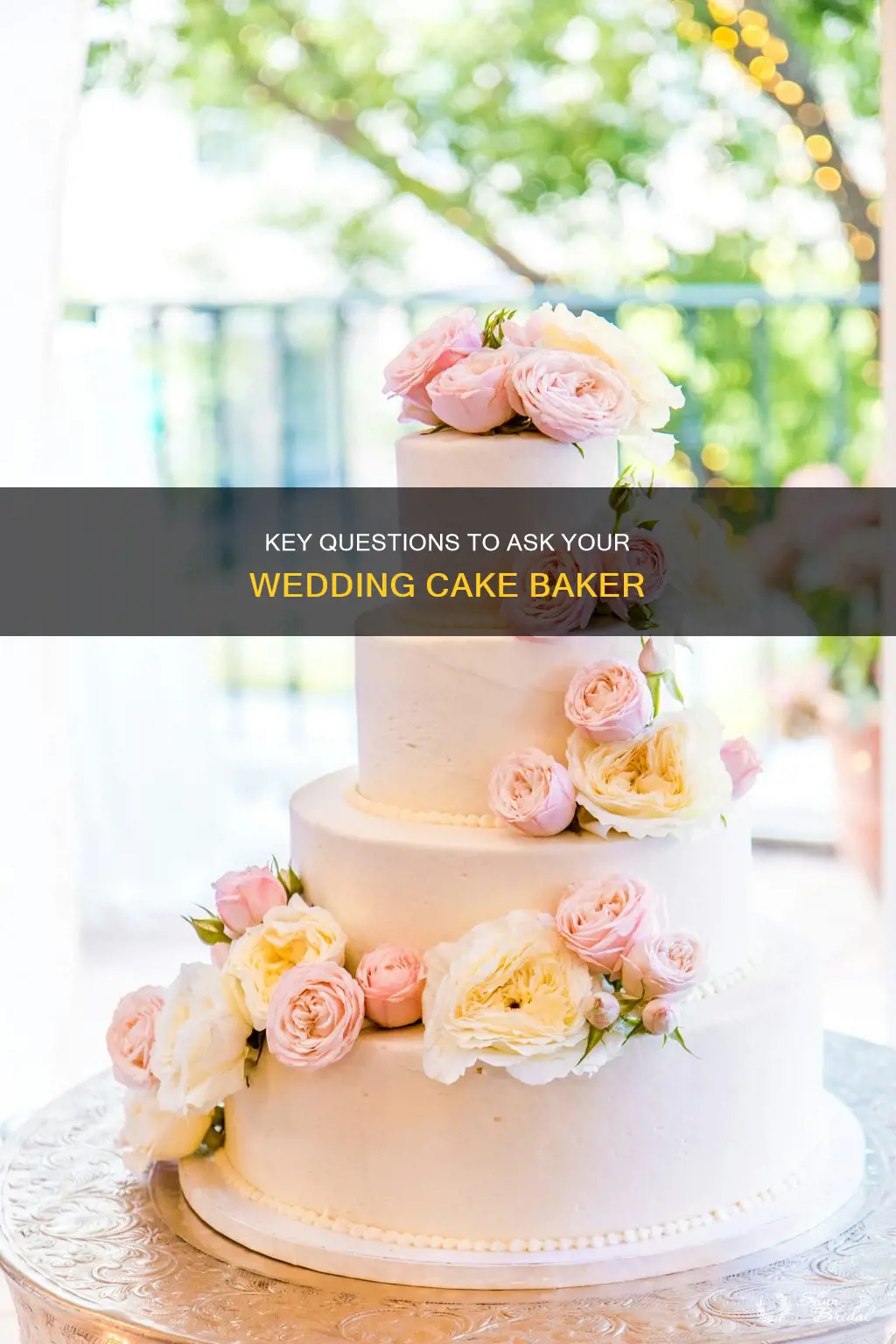 what questions to ask a wedding cake baker