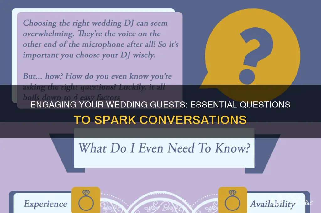 what questions to ask wedding guests