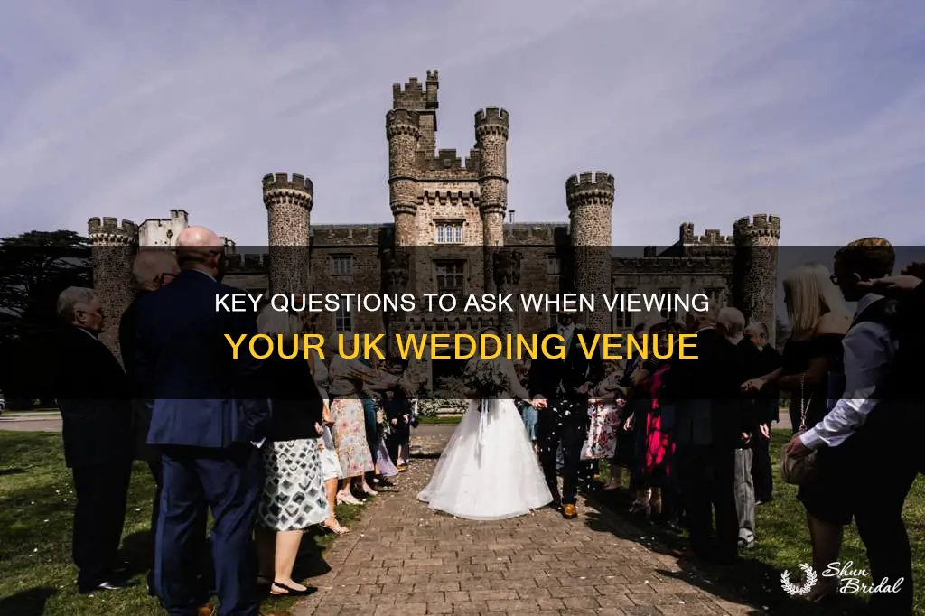 what questions to ask when viewing a wedding venue uk