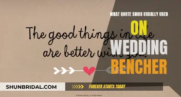 Wedding Bencher Wisdom: Quotes for the Big Day
