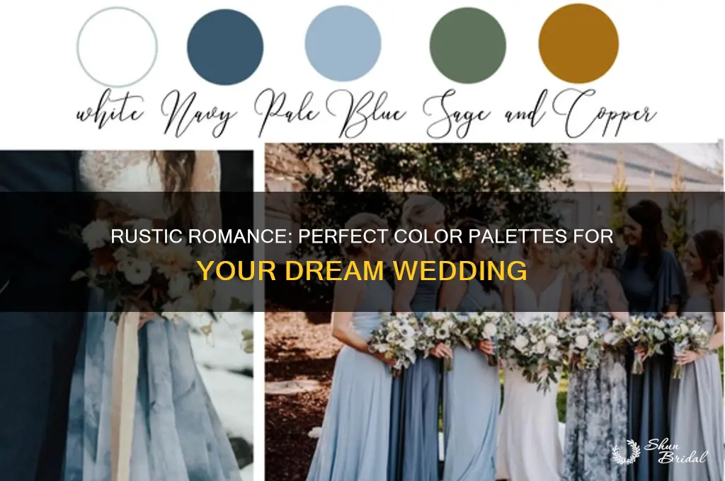 what r good sold rustic wedding colors