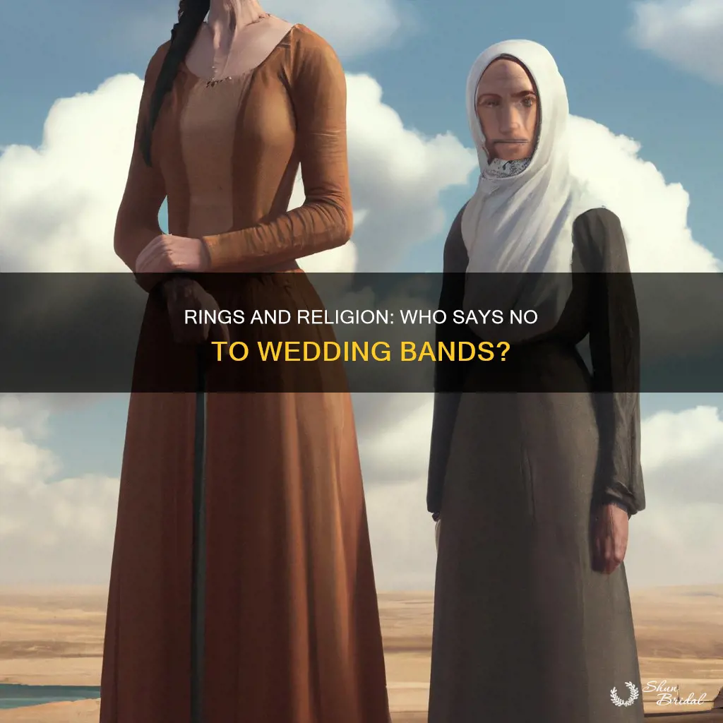 what religion doesn t believe in wedding rings