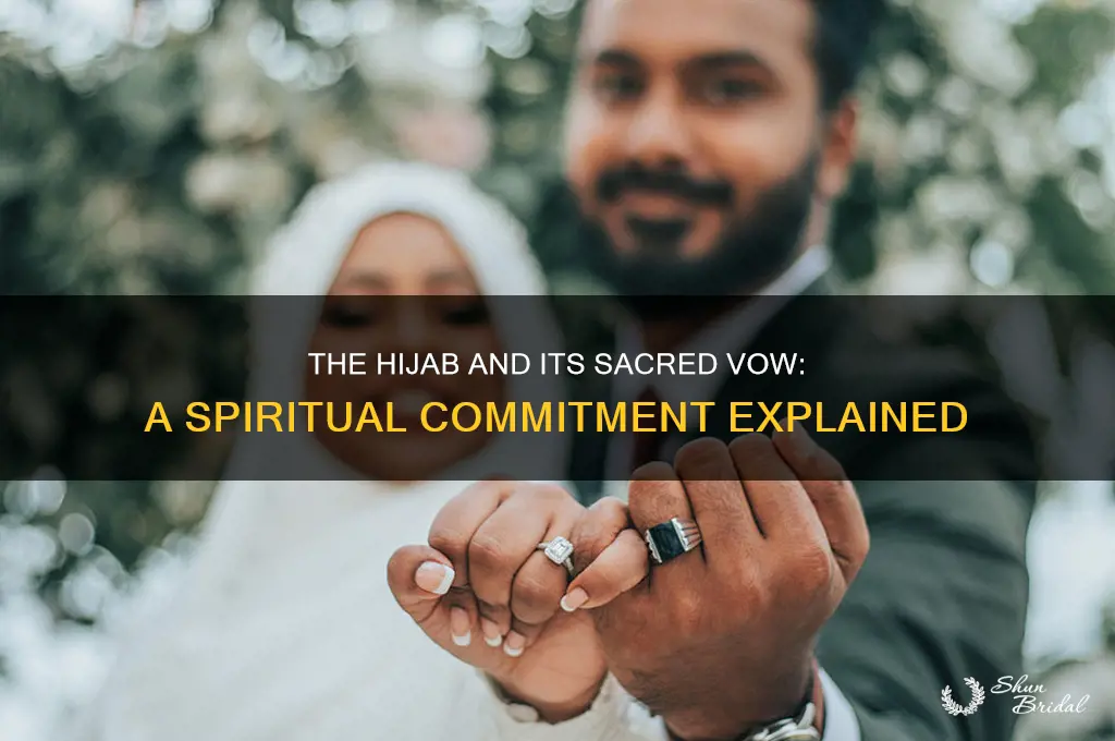 what religious vow accompaniea the donning of the hijab