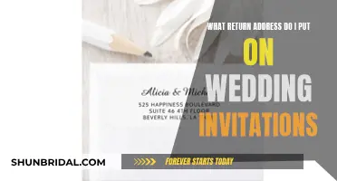 Wedding Invitation Etiquette: Return Address Options