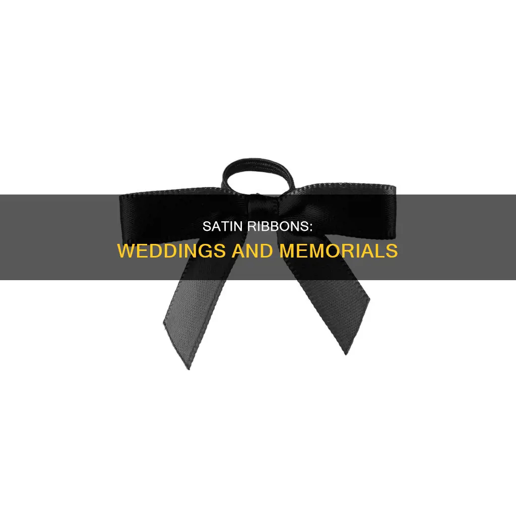 what ribbon is used for memorials and wedding designs
