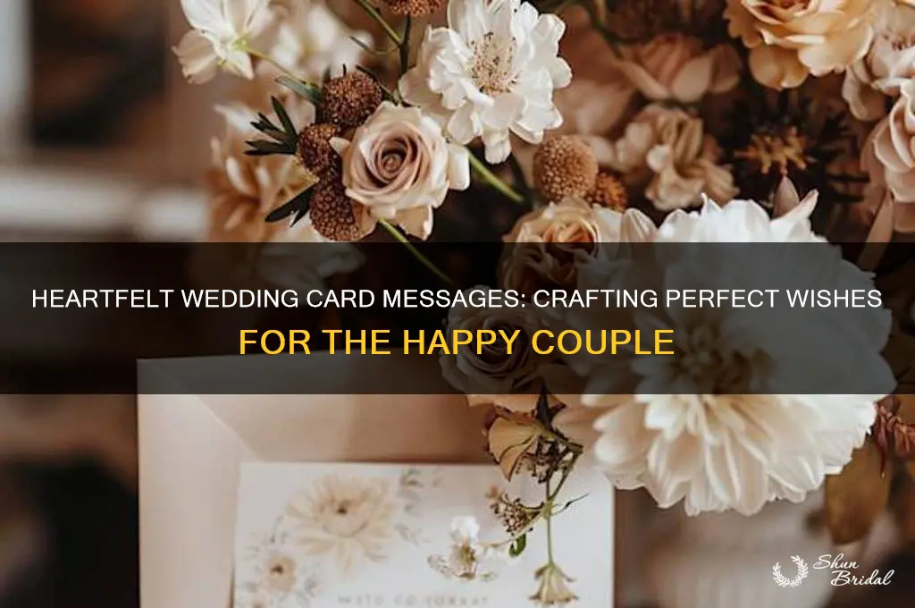 what ro write in a wedding card