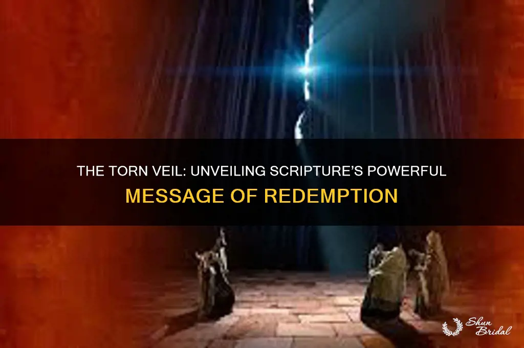 what scripture says the veil was torn
