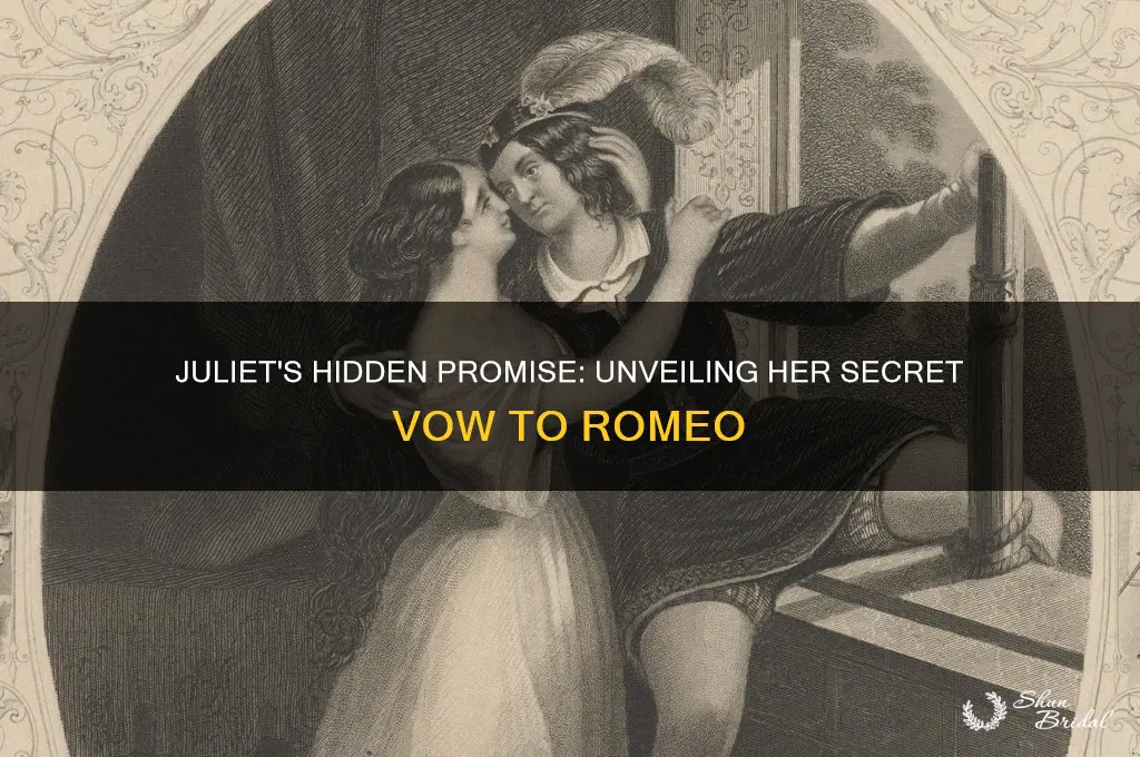 what secret vow does juliet make to romeo