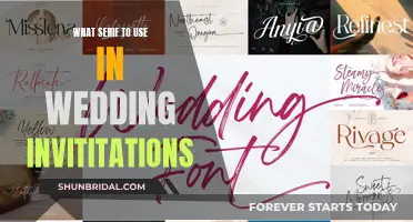 The Best Serif Fonts for Wedding Invitations