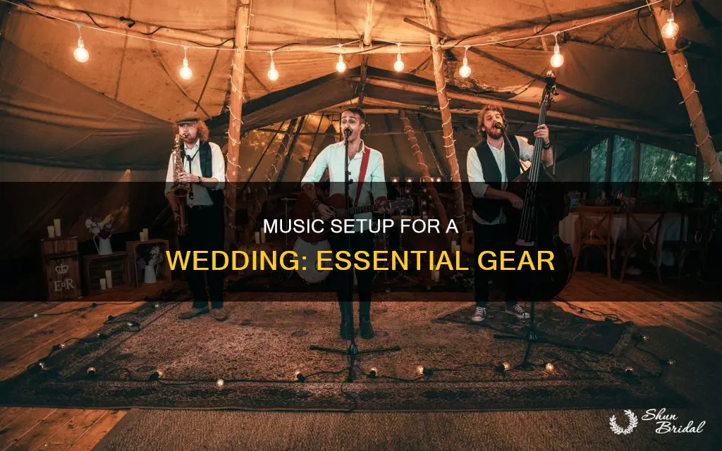 what setup needed muskc at wedding