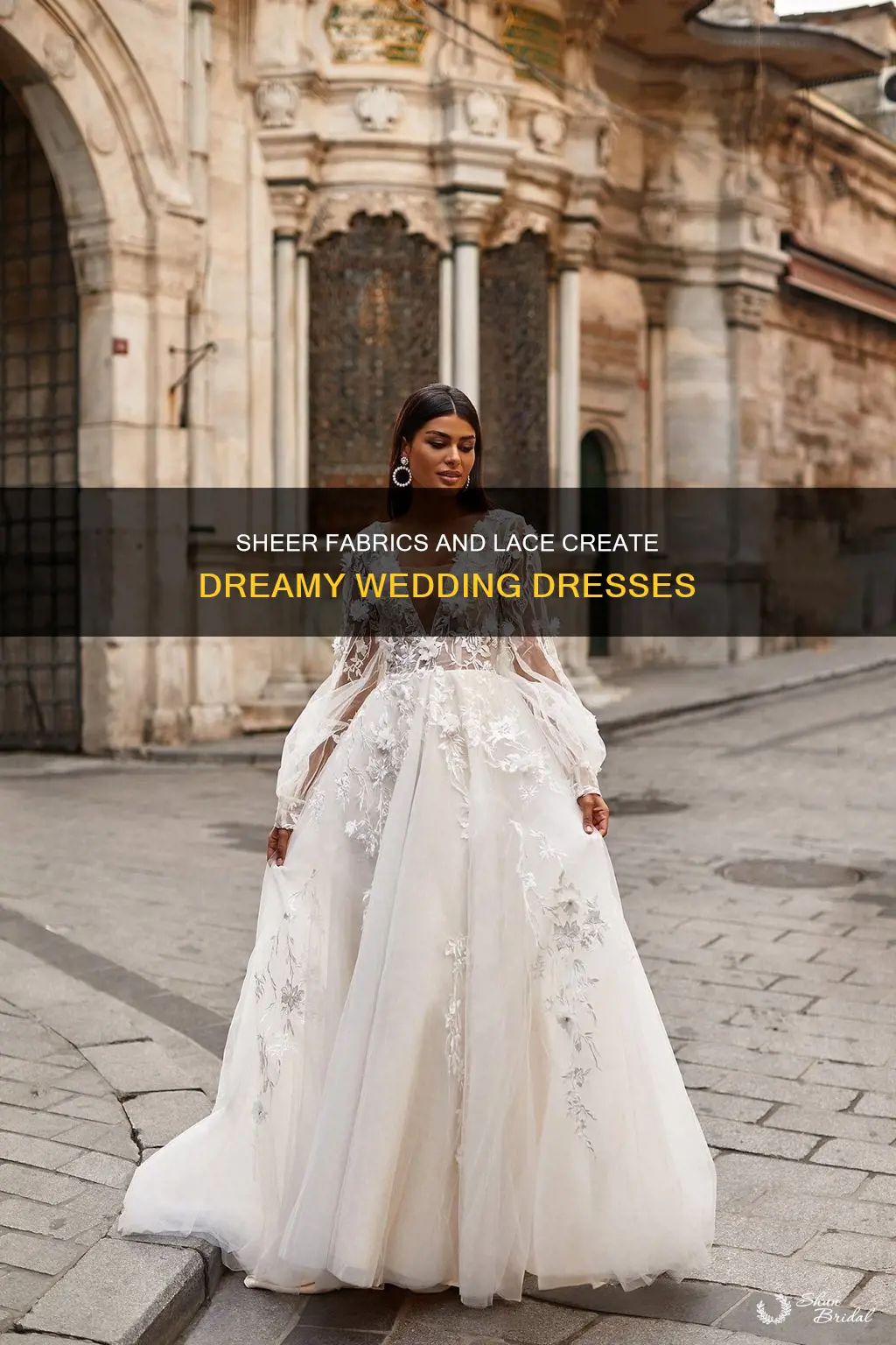 what sheer fabrics are used for wedding dresses with lace