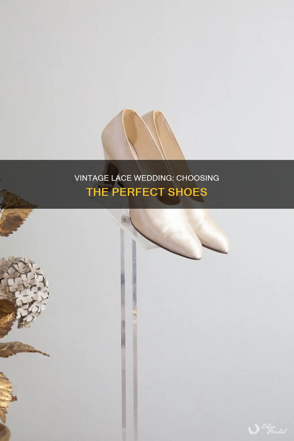 what shoes for vintage lace wedding dress