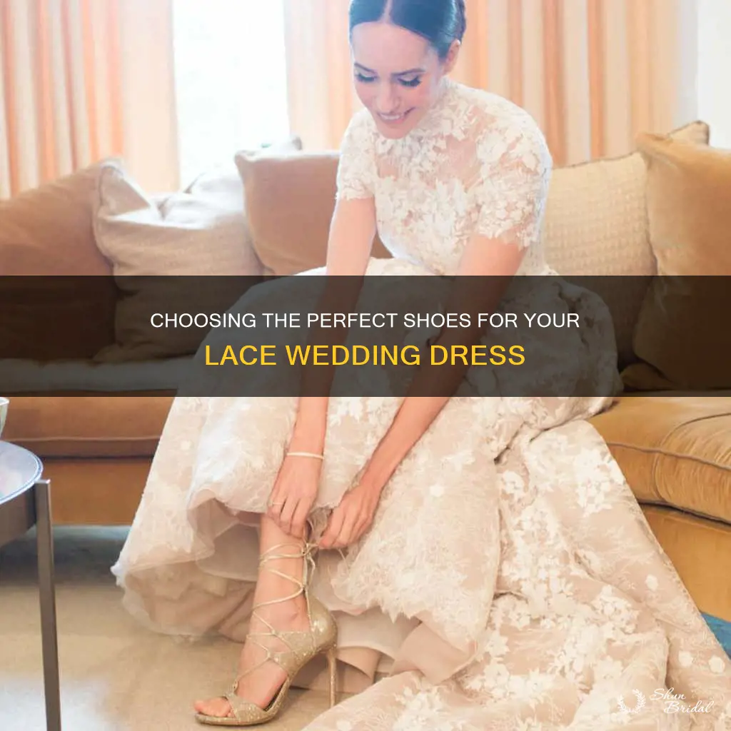 what shoes go best with a lace wedding dress