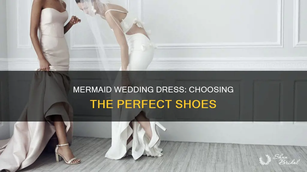 what shoes go with a mermaid wedding dress