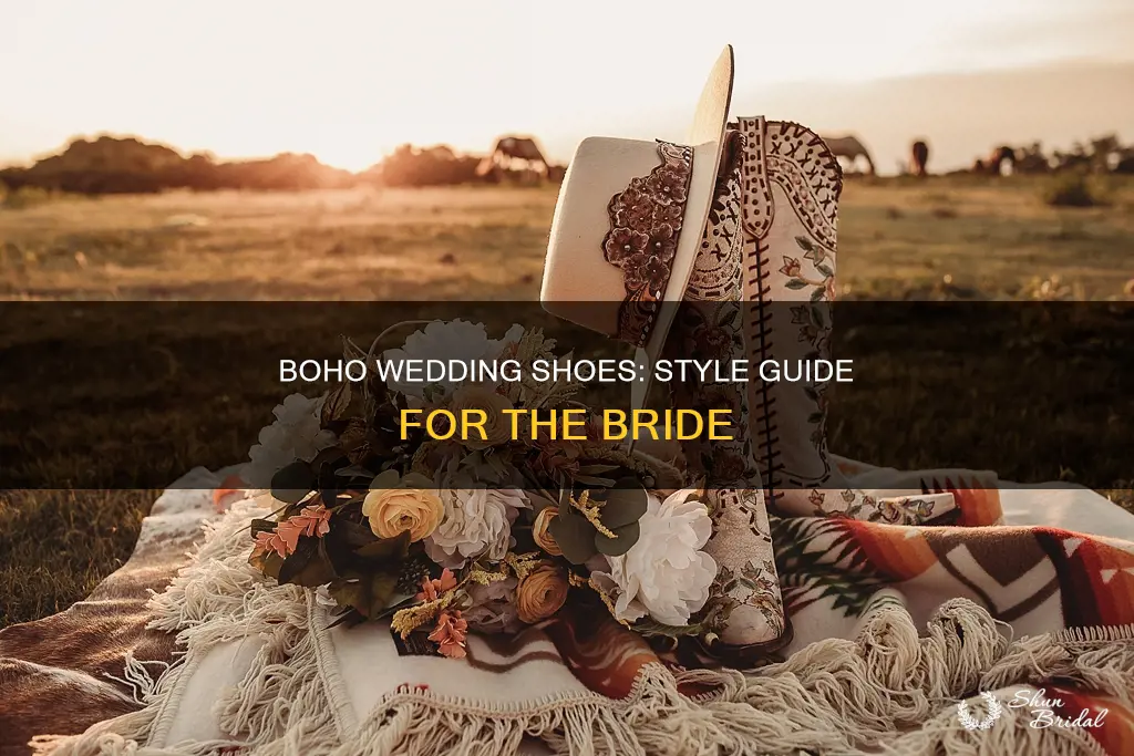 what shoes to wear with a boho wedding dress