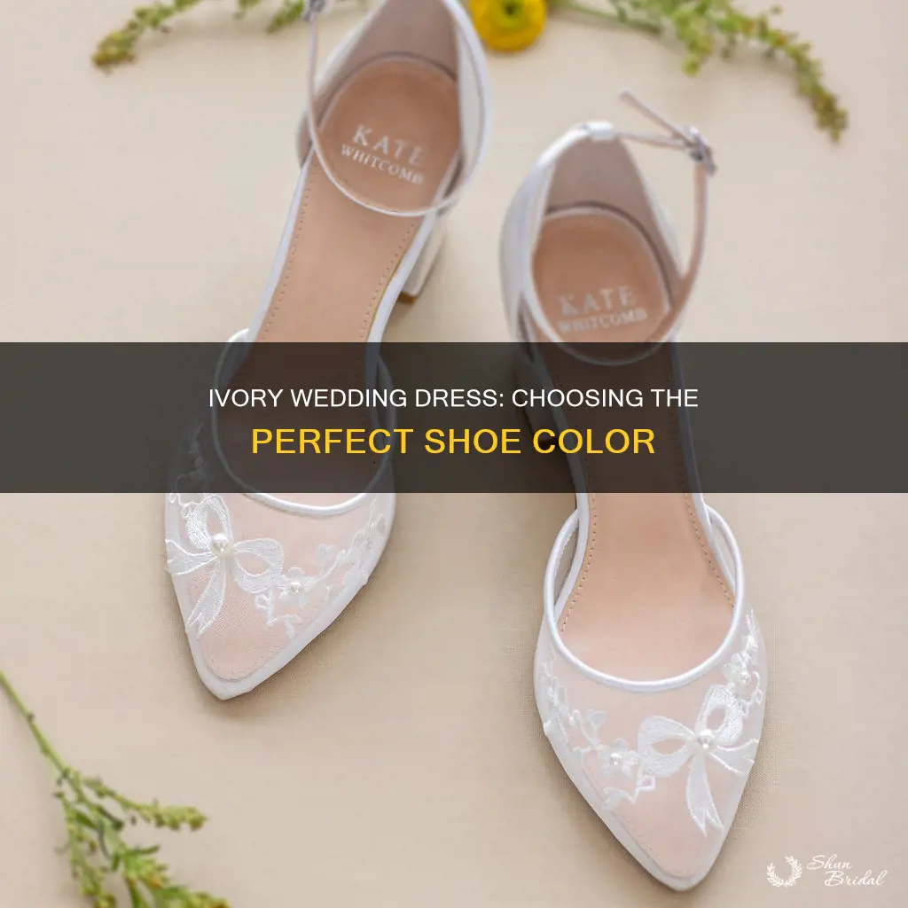 what shoes to wear with an ivory wedding dress