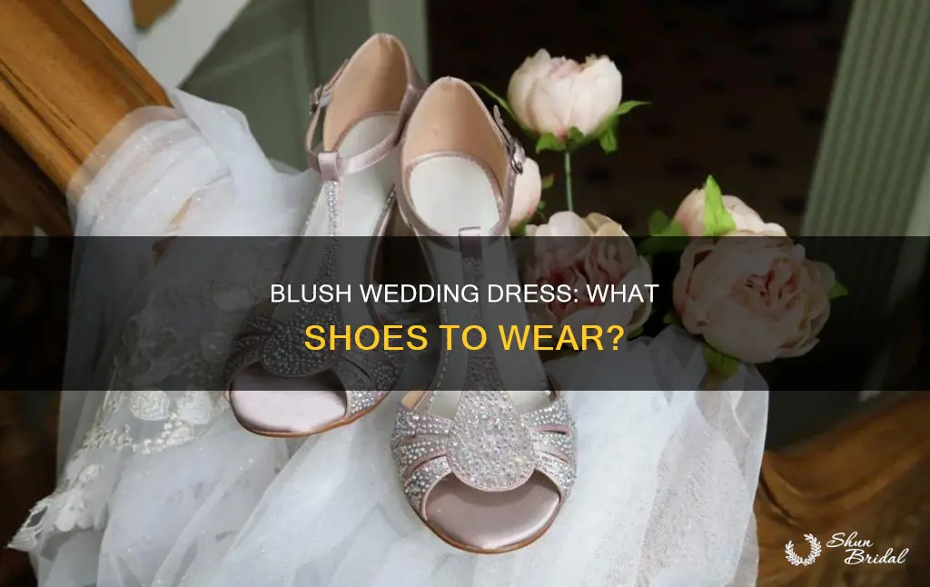 what shoes to wear with blush wedding dress