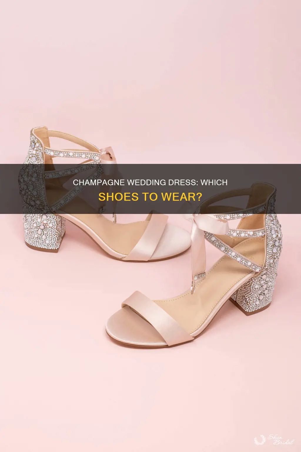 what shoes to wear with champagne wedding dress