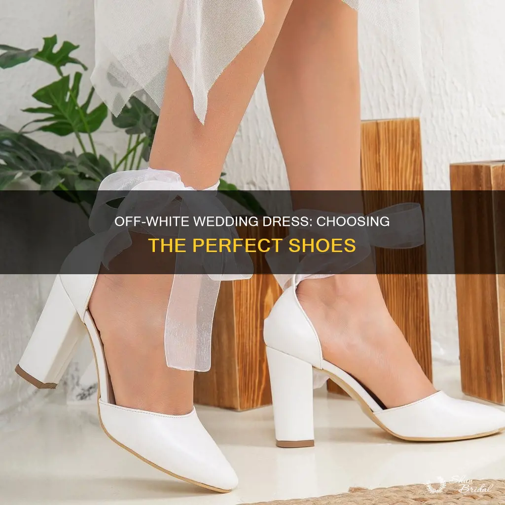 what shoes to wear with off white wedding dress