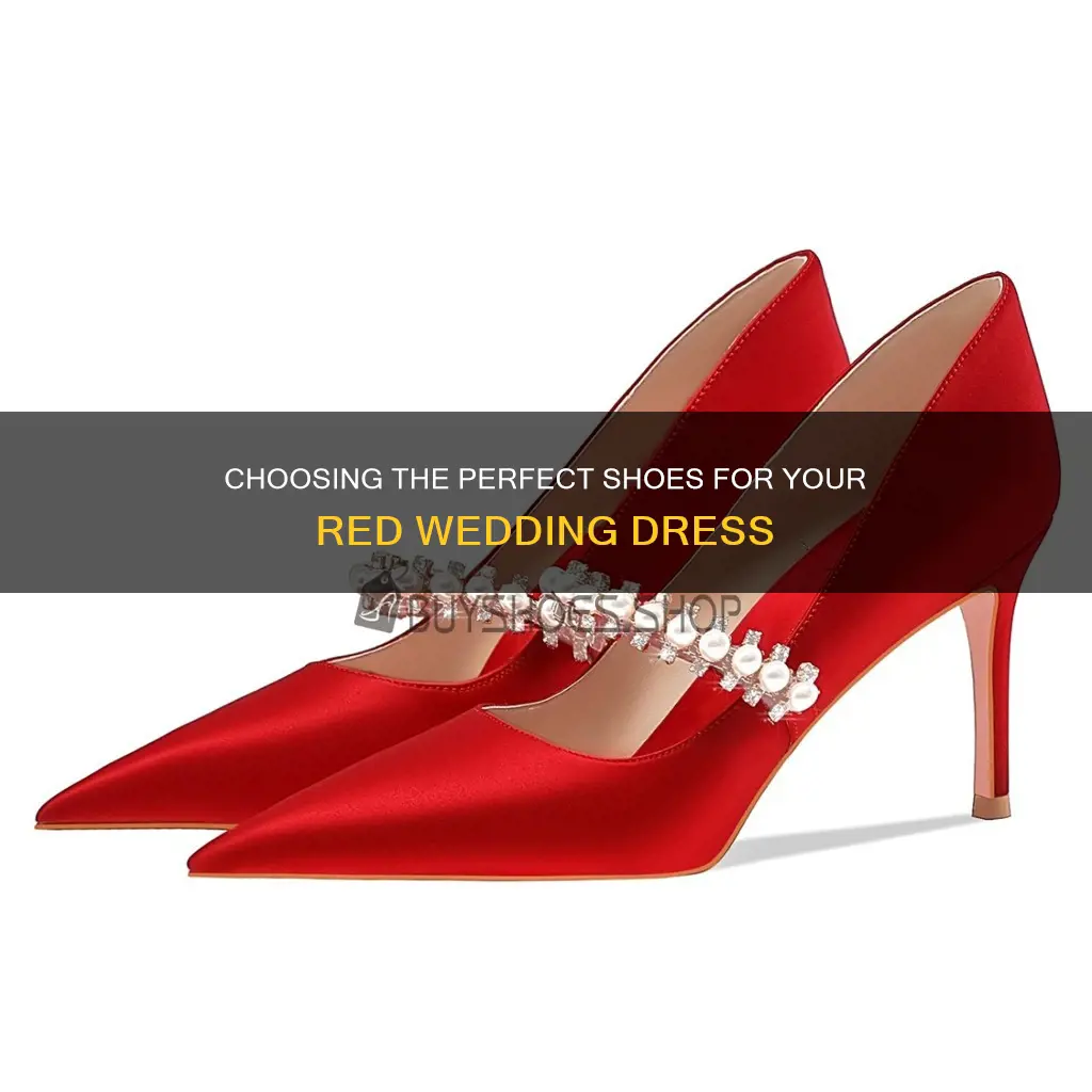 what shoes to wear with red dress for wedding