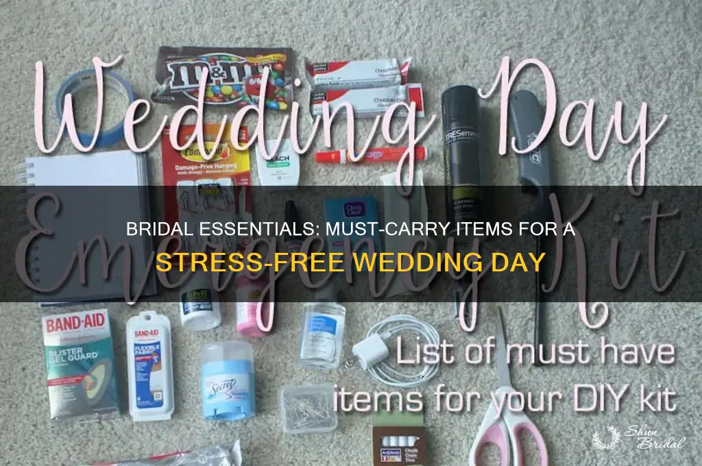 what should a bride carry on her wedding day
