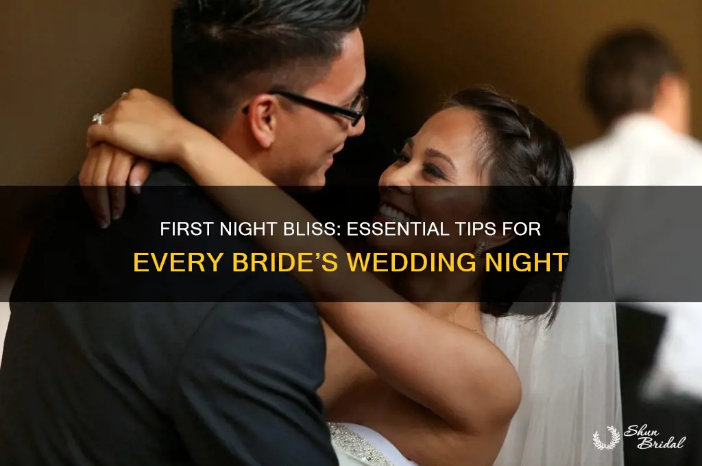 what should a bride do on her first wedding night