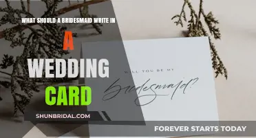 Heartfelt Bridesmaid Wishes: Crafting the Perfect Wedding Card Message