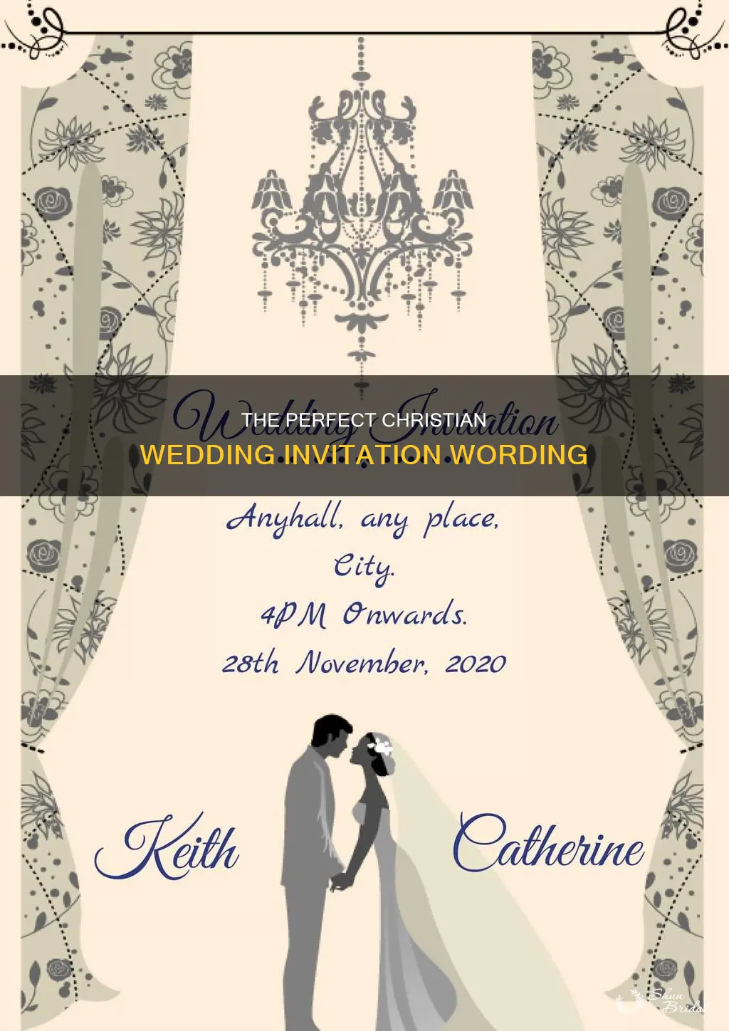 what should a christian wedding invitation say