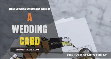 Thoughtful Groomsmen Wedding Card Messages: Tips and Ideas to Celebrate the Couple