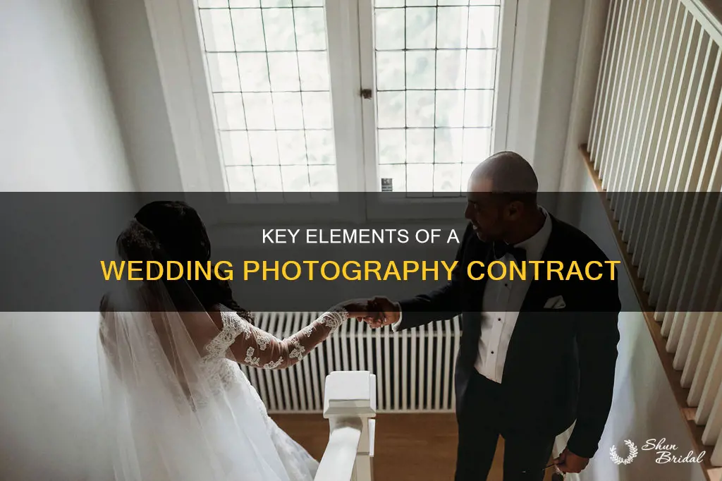 what should a wedding photography contract include