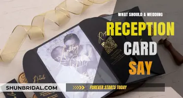 Crafting the Perfect Wedding Reception Card: Essential Details and Wording Tips