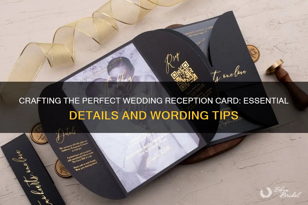 what should a wedding reception card say