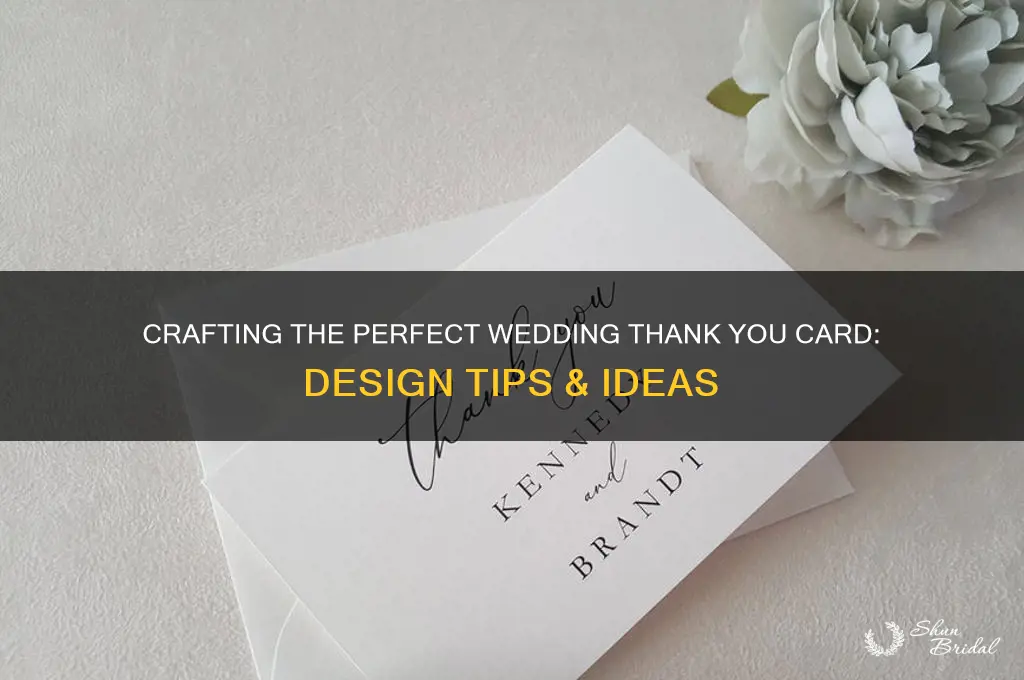 what should a wedding thank you card look like