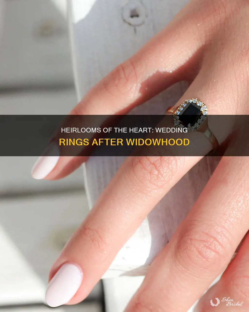 what should a widow do with her wedding rings