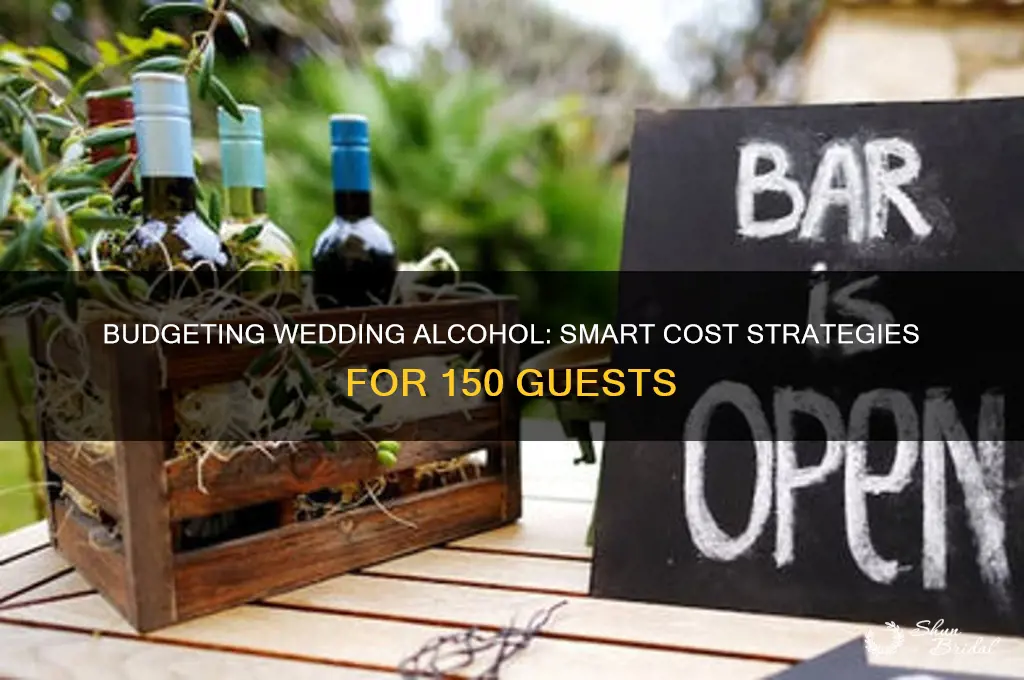 what should alcohol cost be for a wedding of 150