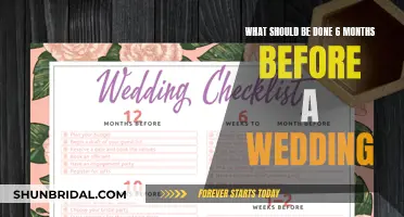 The Wedding Countdown: 6-Month Prep Guide