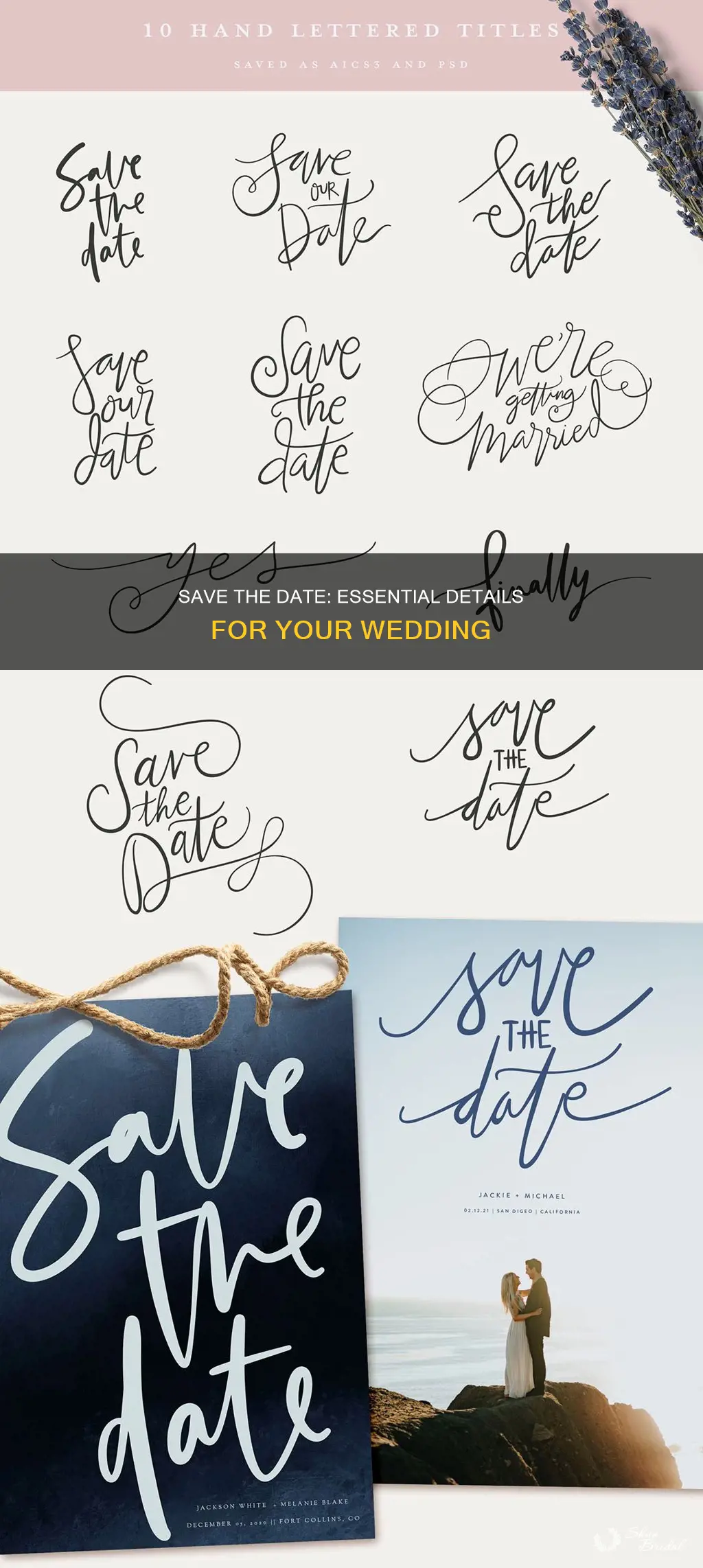 what should be included on save the date for wedding