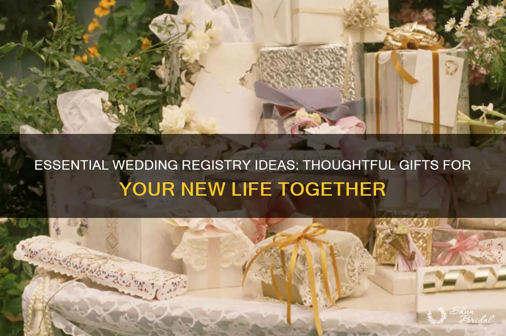 what should be on a wedding gift registry