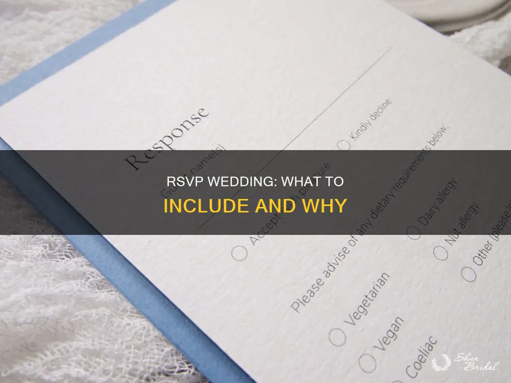what should be on your rsvp wedding