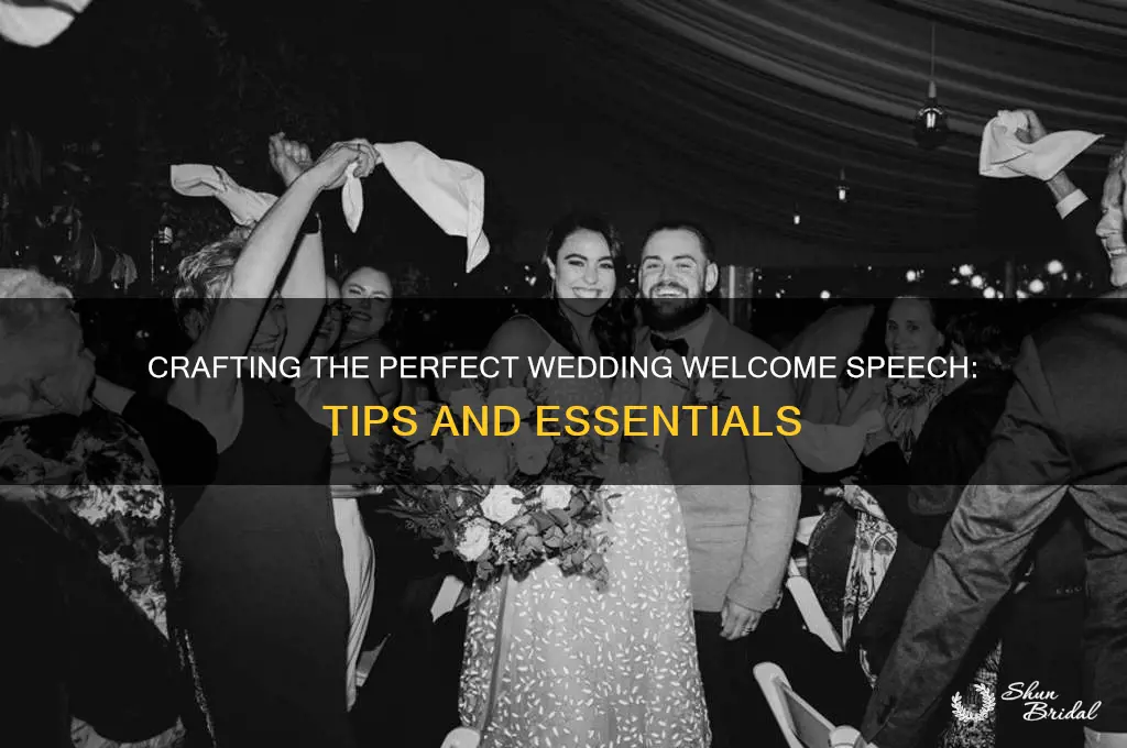 what should go in a wedding welcome speech