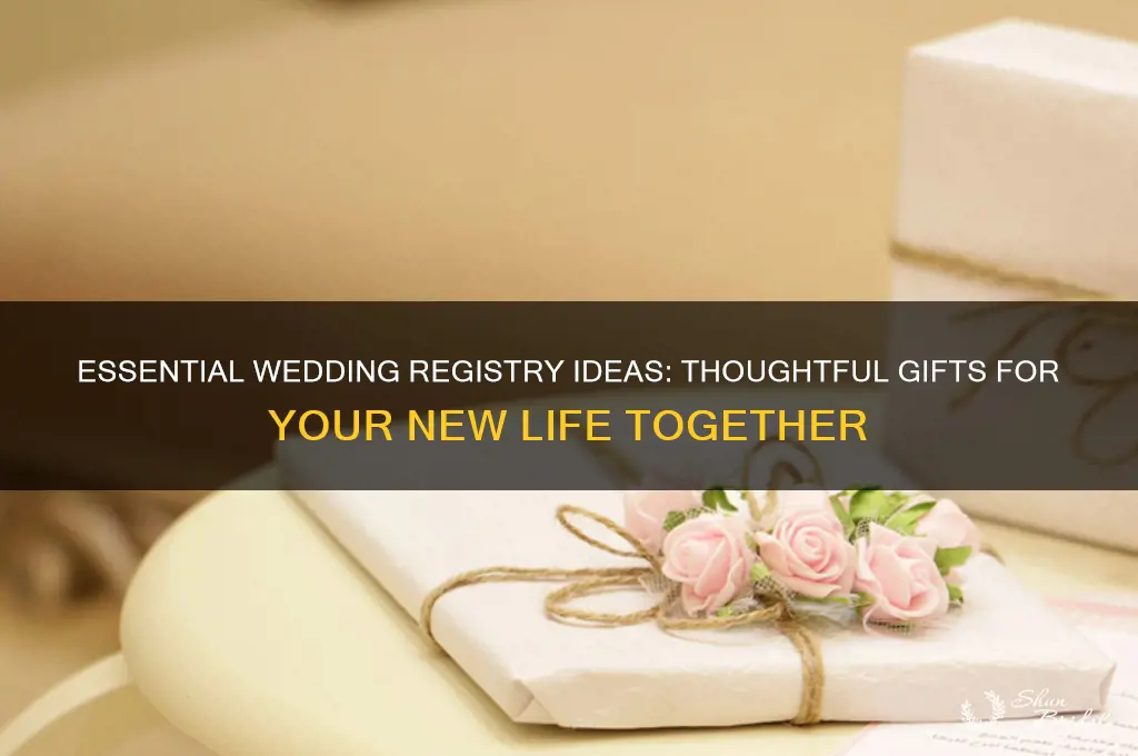 what should go in wedding registry