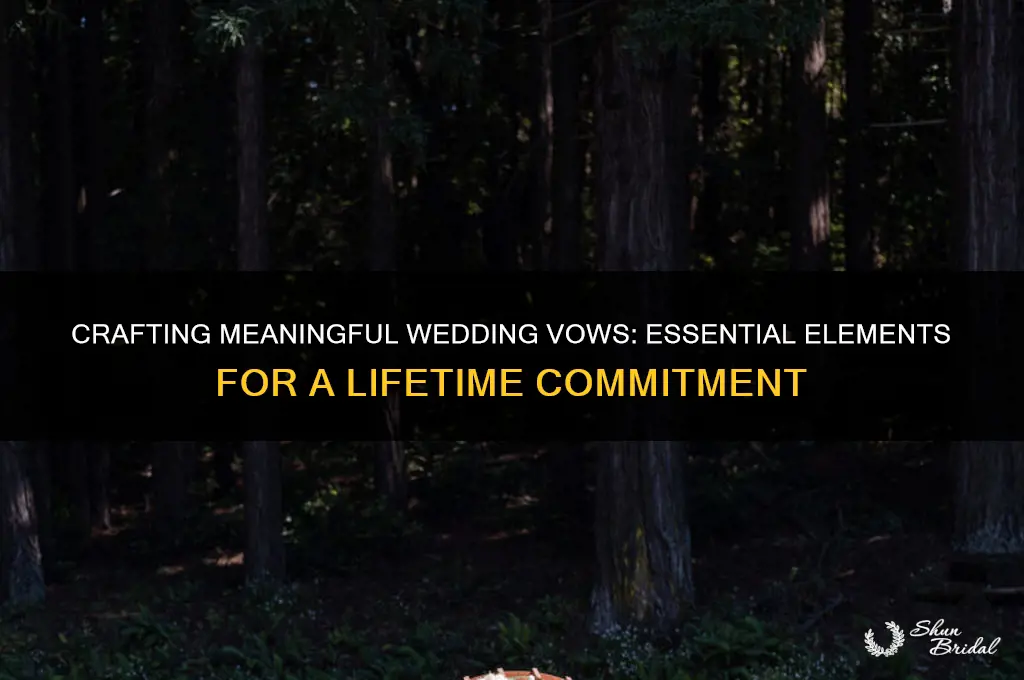 what should go in wedding vows
